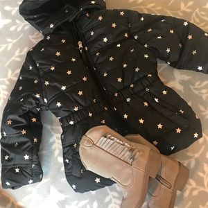 Toddler Winter Jacket & Cowboy Boots